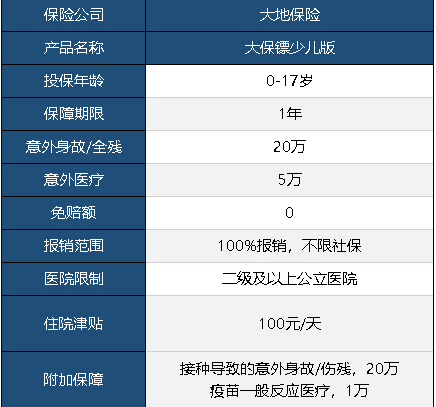 大保鏢意外險少兒版怎么樣 值不值得買？